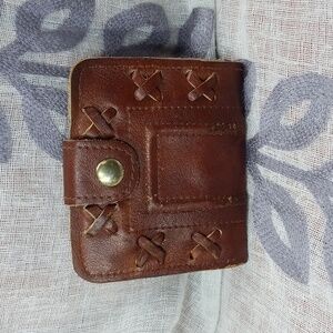 Hato Hasi Men's vintage Bifold wallet BROWN